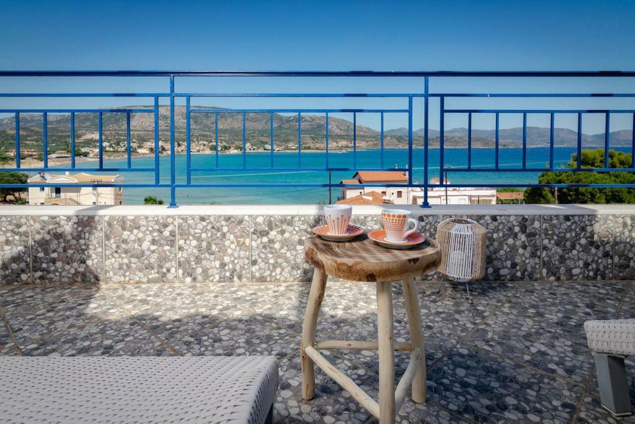 Karavostasi  Seaview Flat Steps To The Beach מראה חיצוני תמונה
