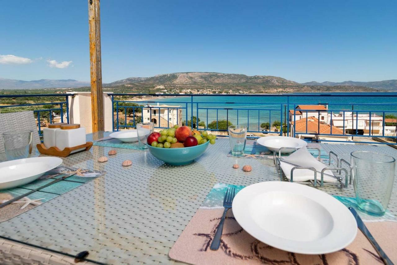 Karavostasi  Seaview Flat Steps To The Beach מראה חיצוני תמונה