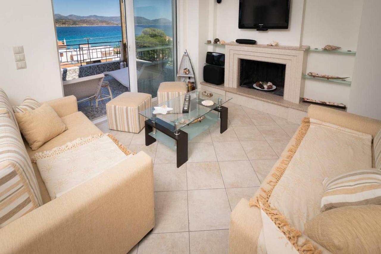Karavostasi  Seaview Flat Steps To The Beach מראה חיצוני תמונה